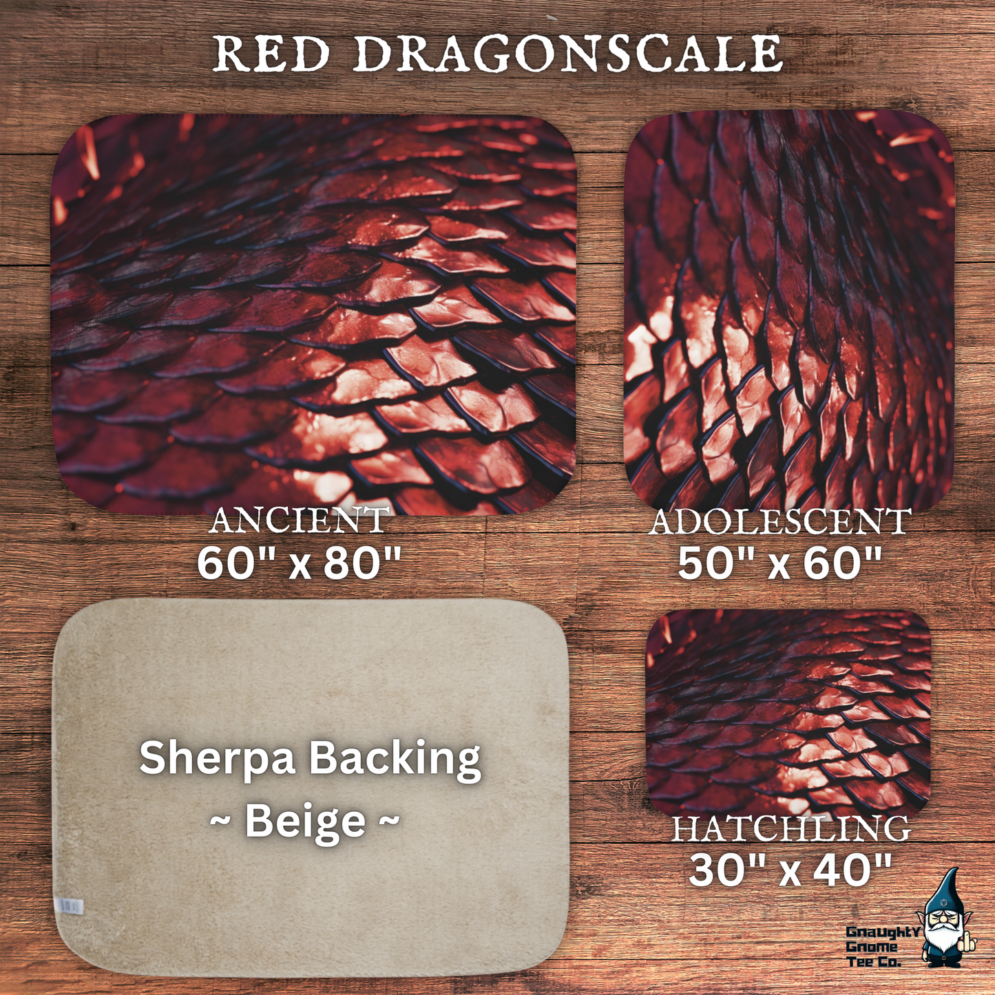 Dragonscale Blankets | Cozy Fantasy Throws for Gaming, Home Decor and Great Gifts for Dragon Lovers of All Ages | 6 Colors, 3 Sizes