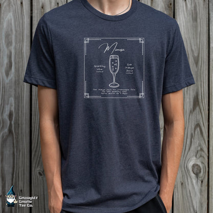 Cocktail Recipe T-shirt - Mimosa