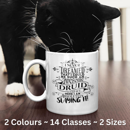 D20 Character Class Mugs for 14 DnD, RPG & MMORPG Classes - Tabletop/Online Games - 11oz/15oz White or Black - Gifts for Gamers and Parties!
