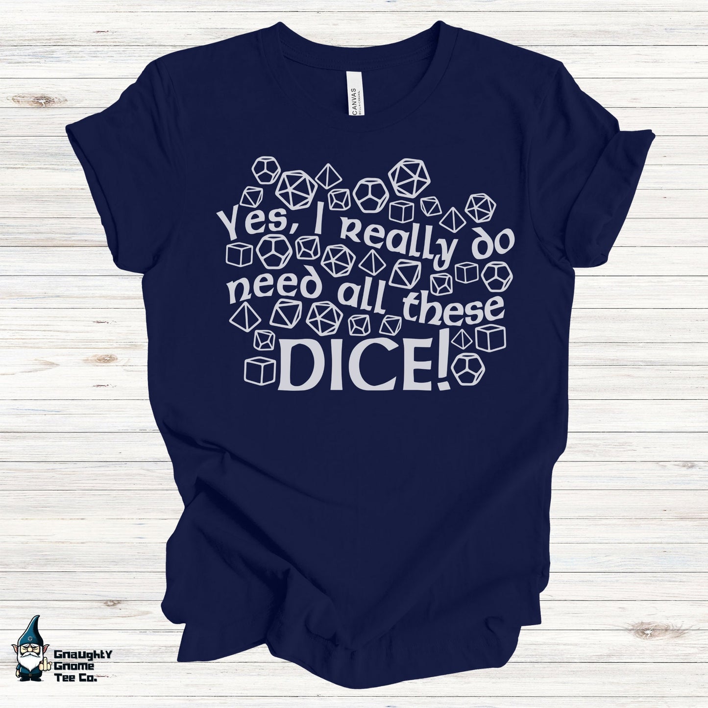 DnD Lifestyle T-shirt - All These Dice!