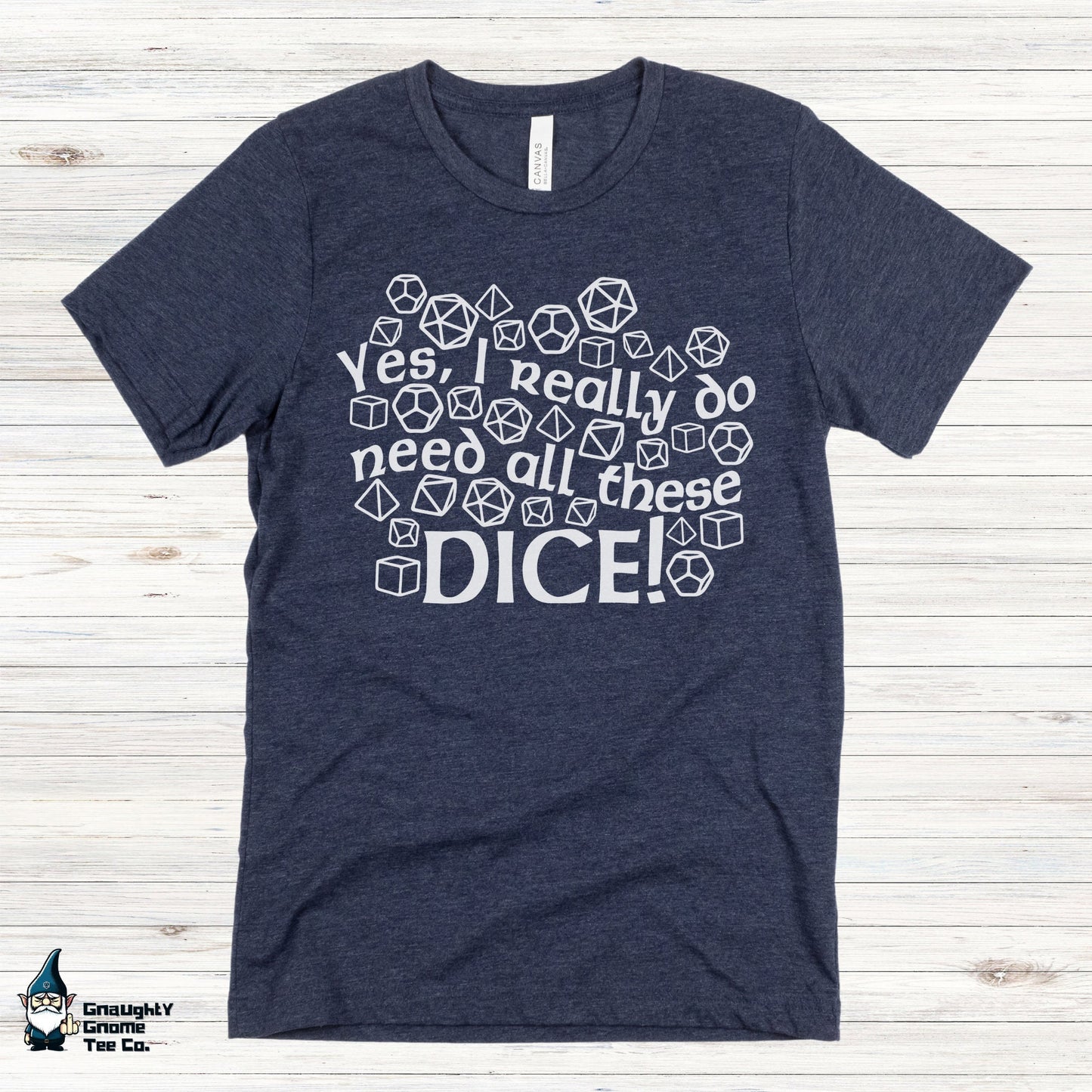 DnD Lifestyle T-shirt - All These Dice!