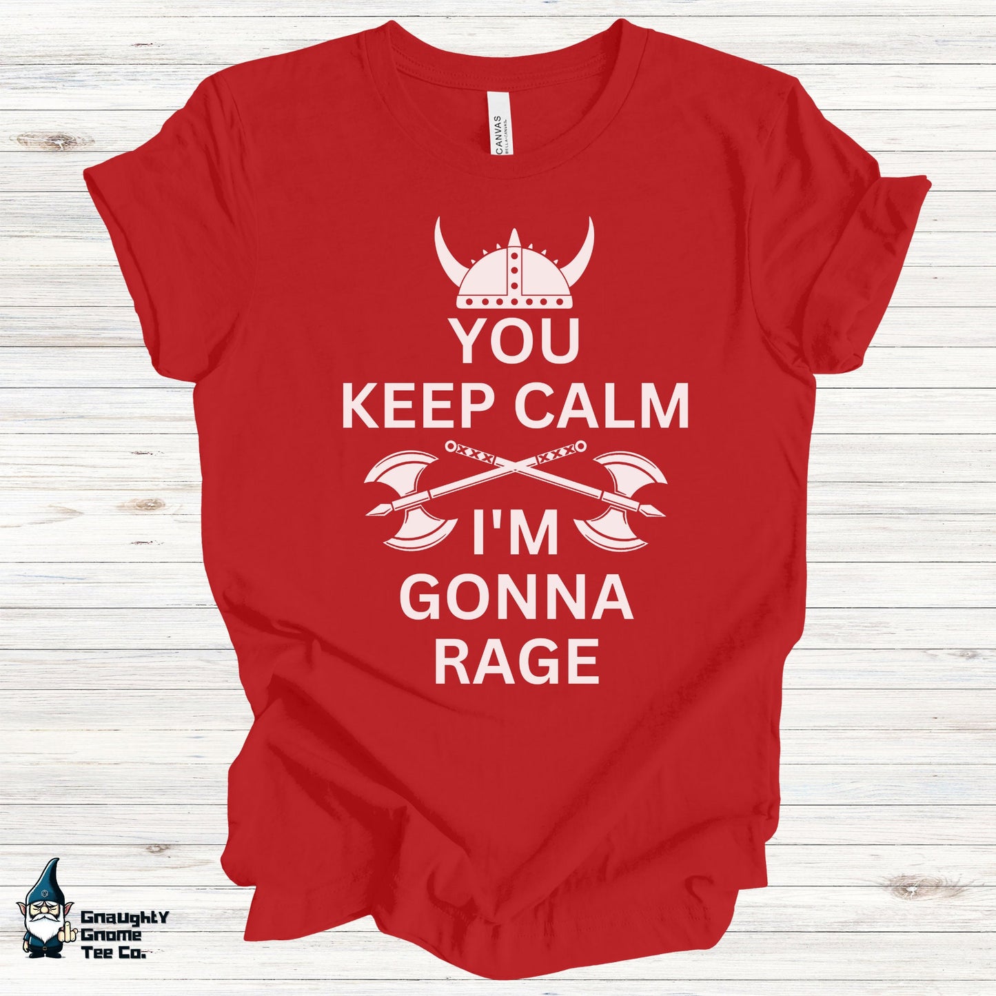 DnD BARBARIAN T-shirt - You Keep Calm. I'm Gonna Rage