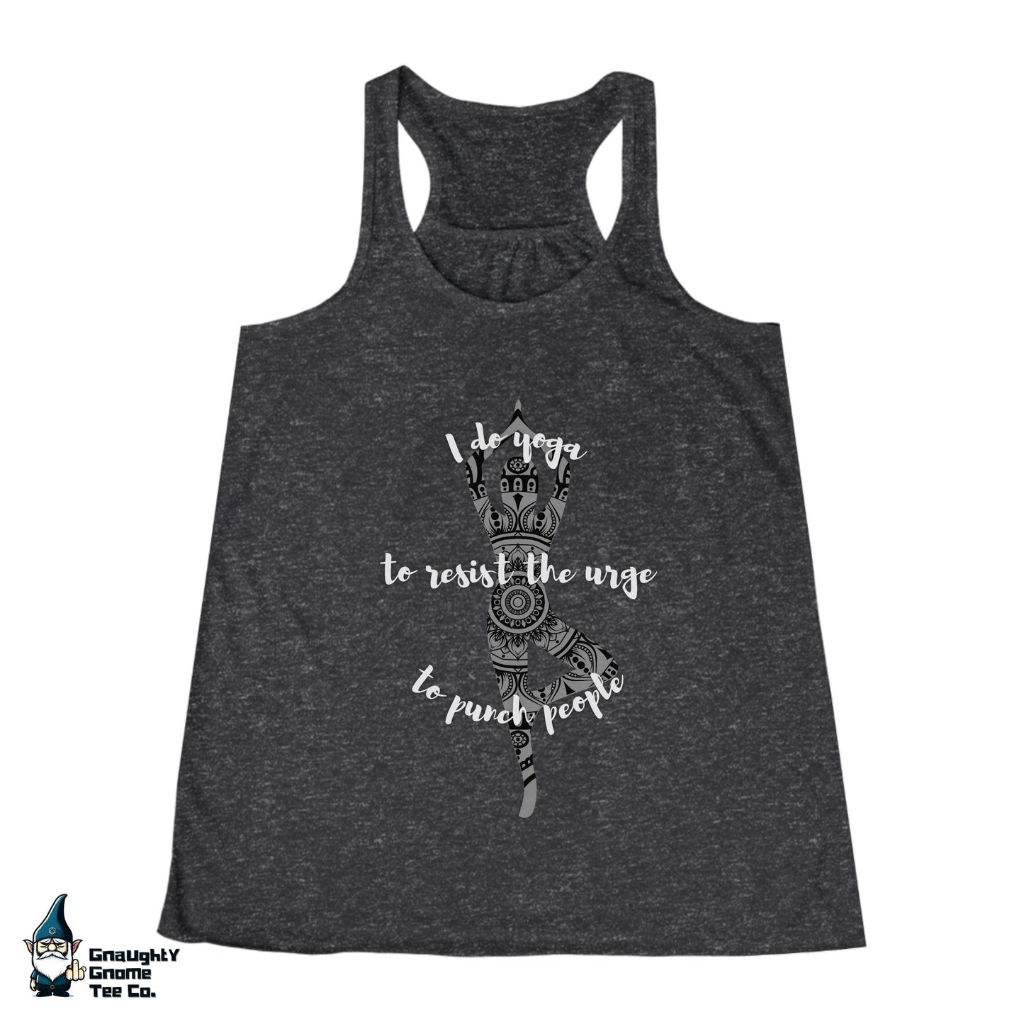 Funny Yoga Racerback Tank - I Do Yoga to Resist...