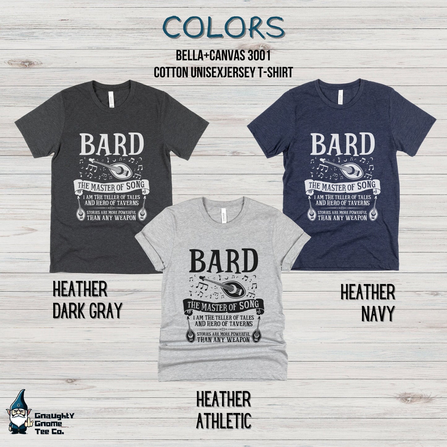 DnD BARD T-shirt - The Master of Song