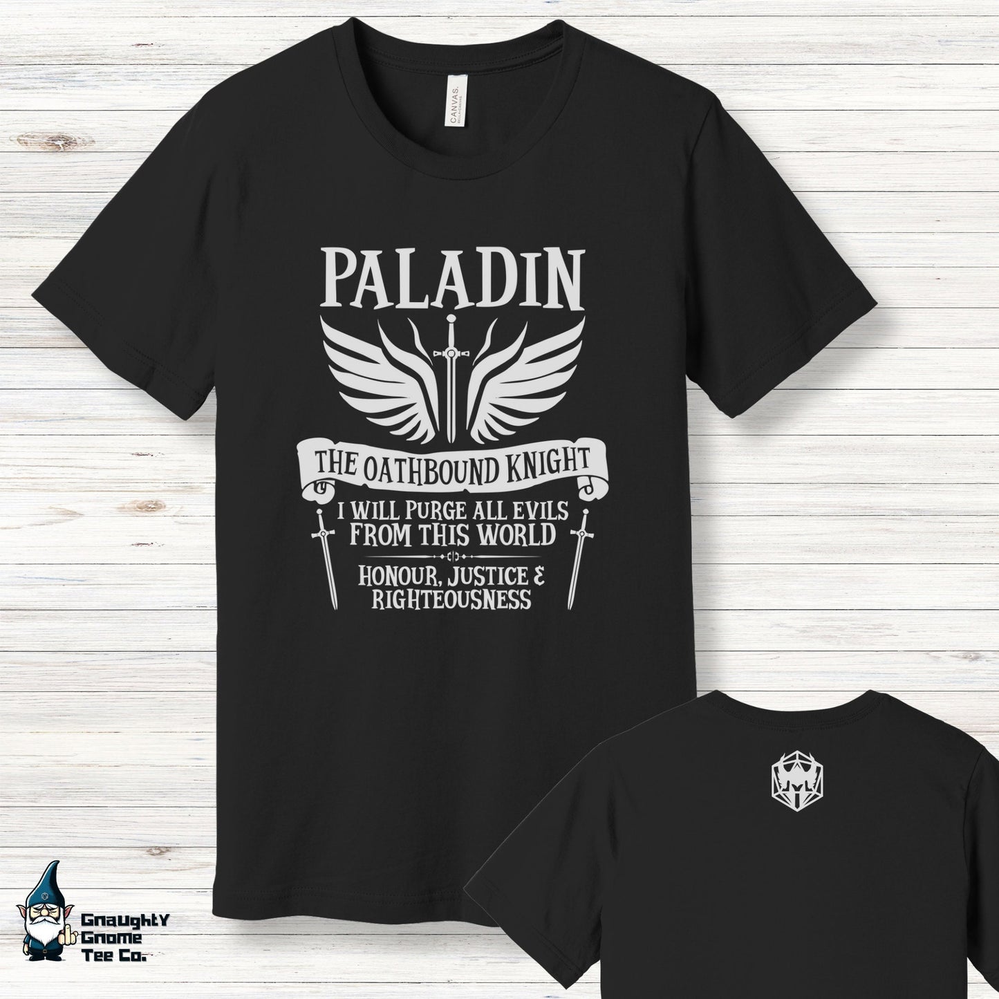 DnD PALADIN T-shirt - The Oathbound Knight