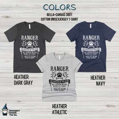 DnD RANGER T-shirt - The Master of the Hunt