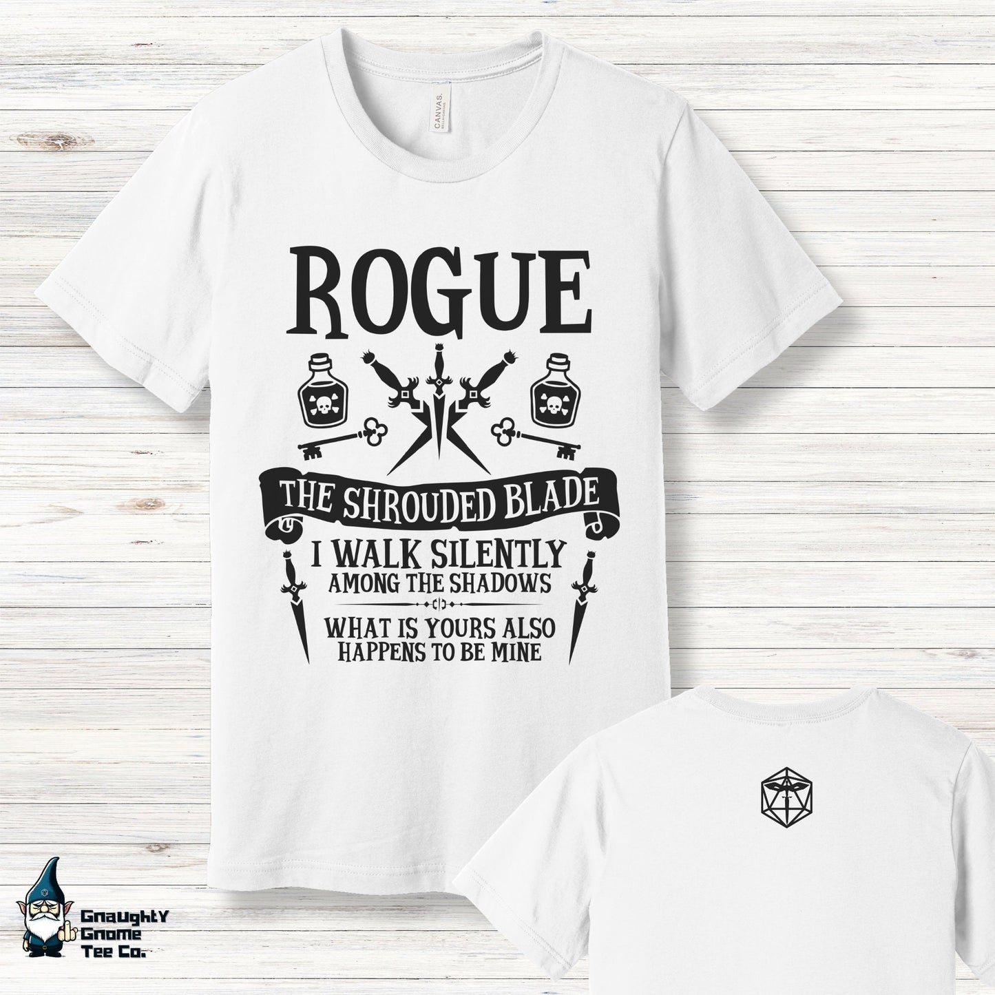 DnD ROGUE T-shirt - The Shrouded Blade