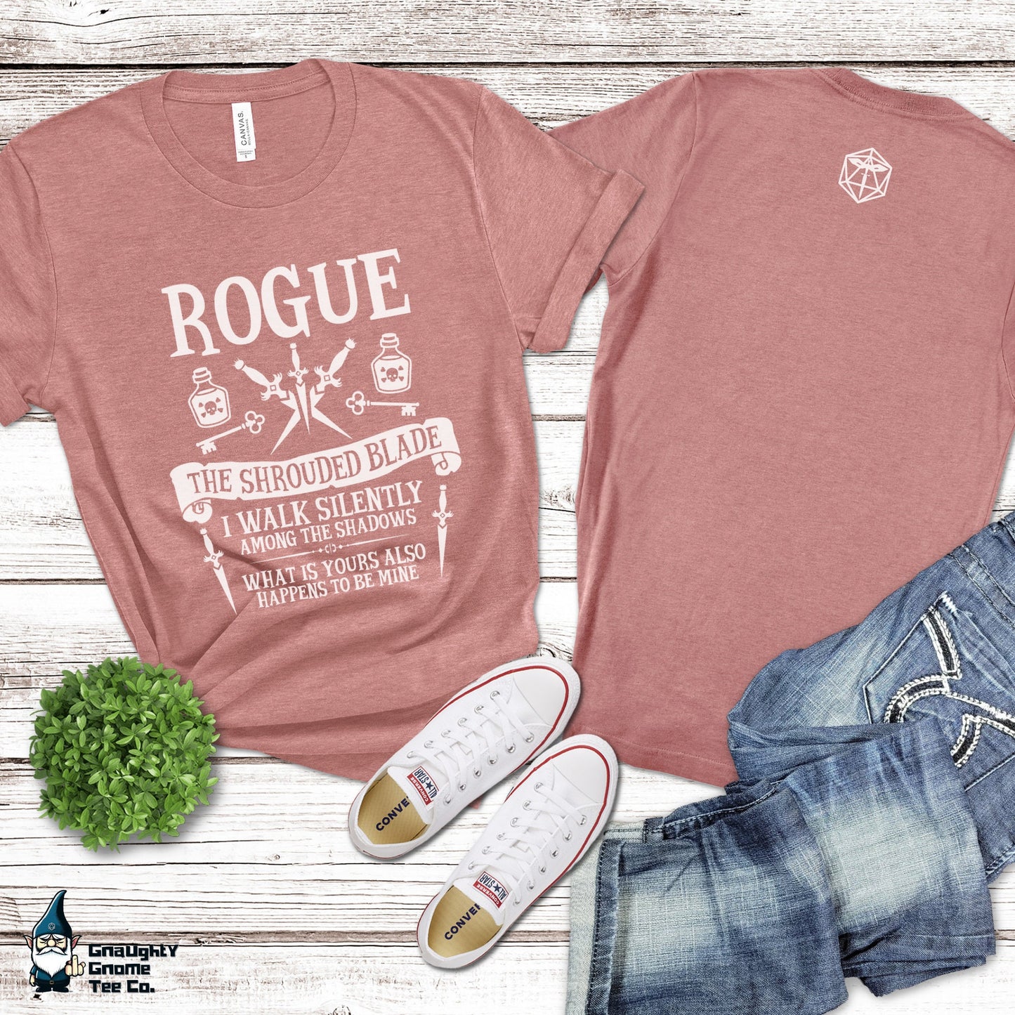 DnD ROGUE T-shirt - The Shrouded Blade