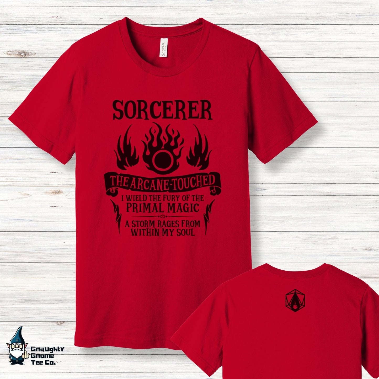 DnD SORCERER T-shirt - The Arcane-Touched