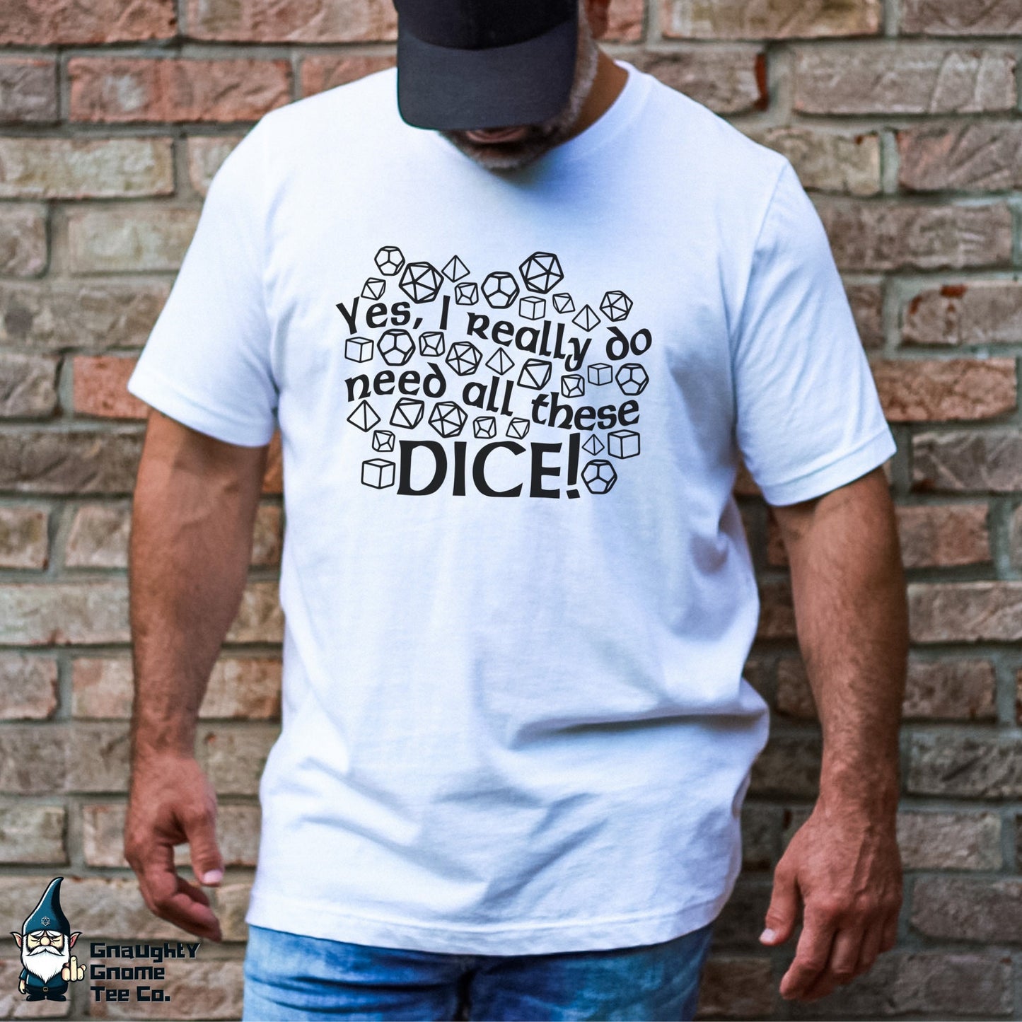 DnD Lifestyle T-shirt - All These Dice!