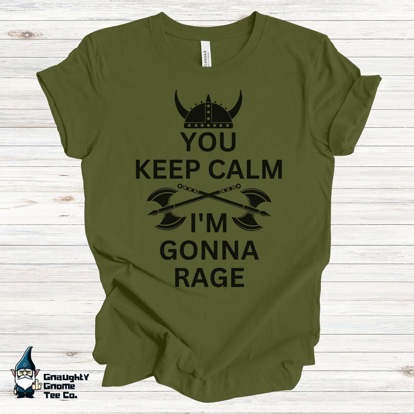 DnD BARBARIAN T-shirt - You Keep Calm. I'm Gonna Rage