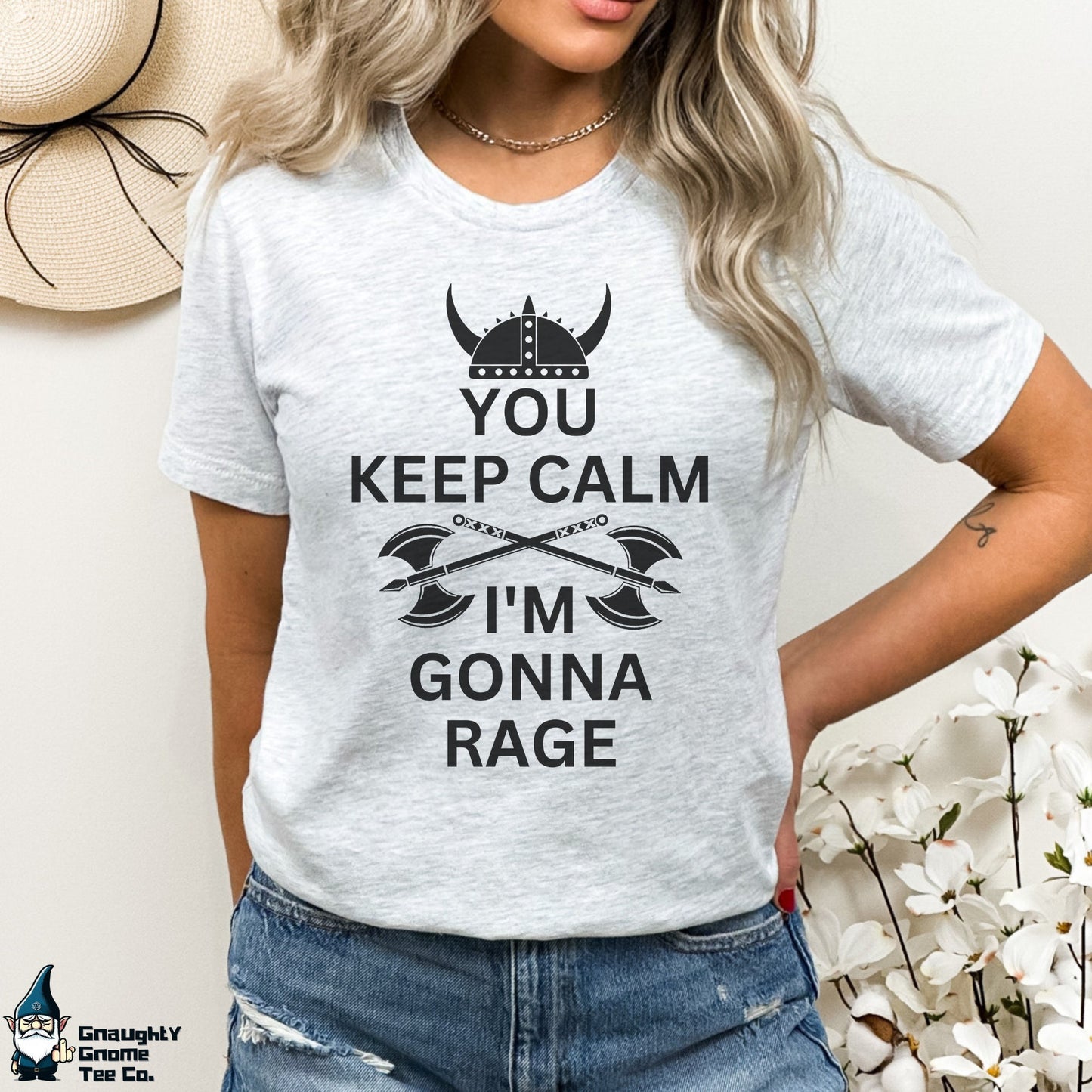 DnD BARBARIAN T-shirt - You Keep Calm. I'm Gonna Rage