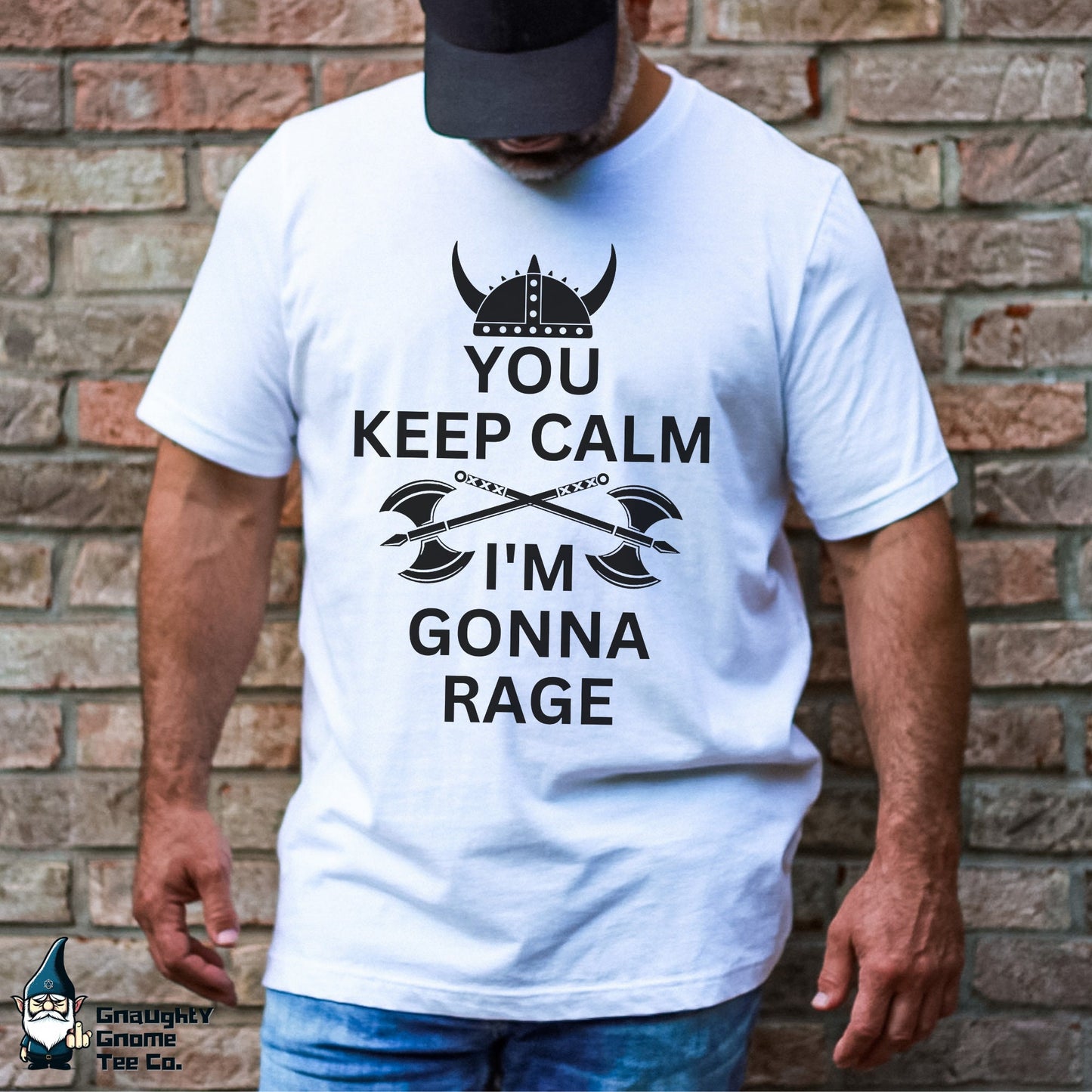 DnD BARBARIAN T-shirt - You Keep Calm. I'm Gonna Rage