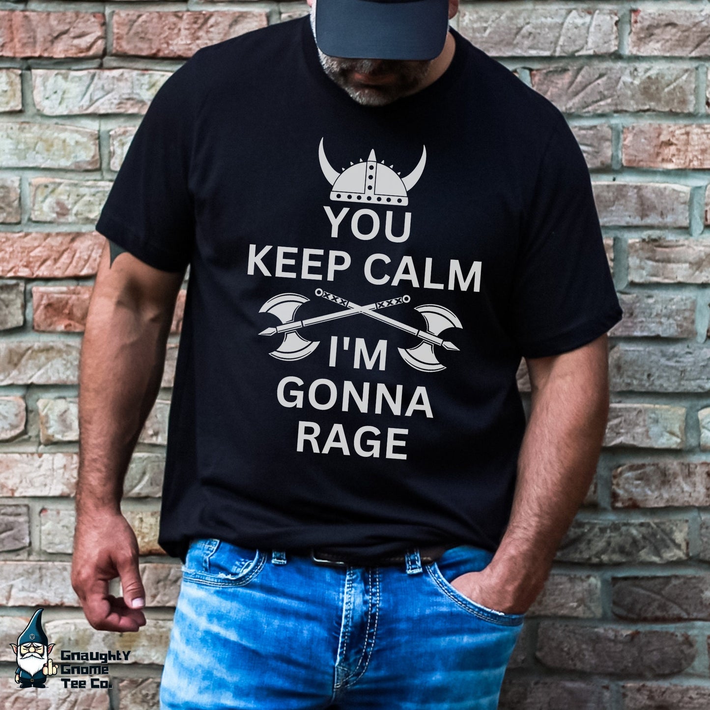 DnD BARBARIAN T-shirt - You Keep Calm. I'm Gonna Rage