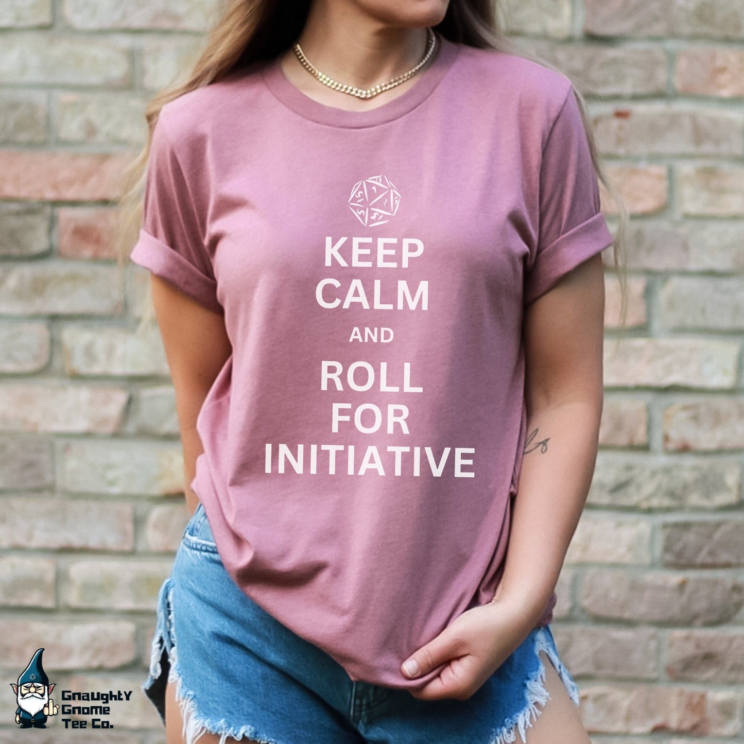 DnD Lifestyle T-shirt - Keep Calm and Roll for Initiative