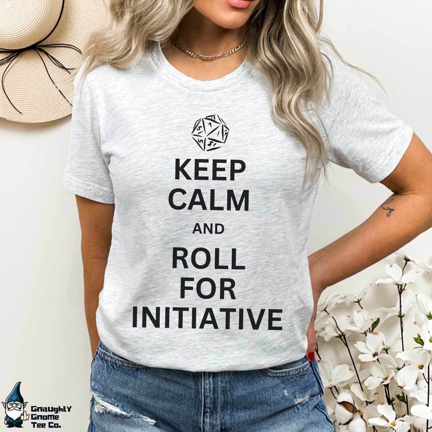 DnD Lifestyle T-shirt - Keep Calm and Roll for Initiative