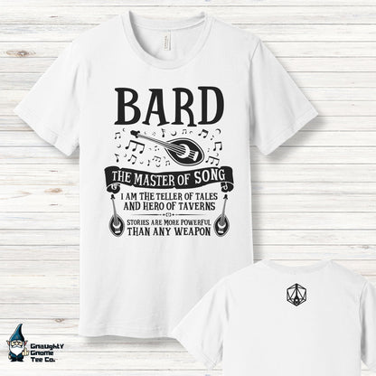 DnD BARD T-shirt - The Master of Song