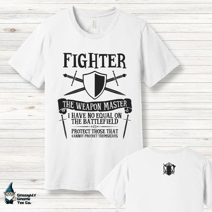 DnD FIGHTER T-shirt - The Weapon Master