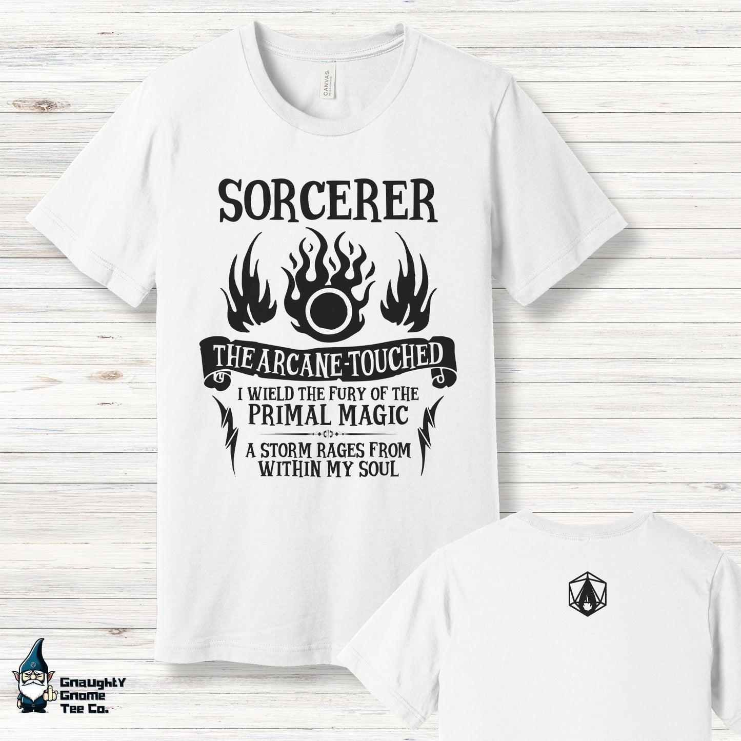 DnD SORCERER T-shirt - The Arcane-Touched