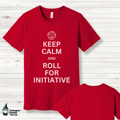 DnD Lifestyle T-shirt - Keep Calm and Roll for Initiative