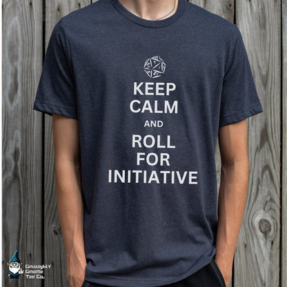 DnD Lifestyle T-shirt - Keep Calm and Roll for Initiative