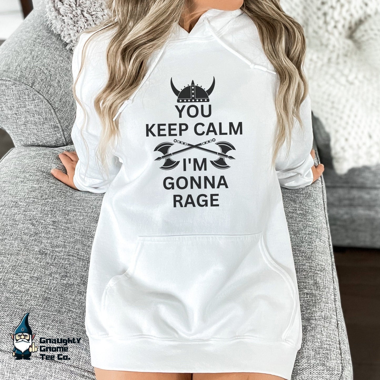 DnD BARBARIAN Hoodie - You Keep Calm. I'm Gonna Rage