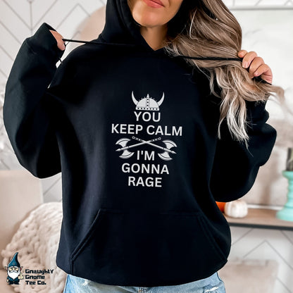 DnD BARBARIAN Hoodie - You Keep Calm. I'm Gonna Rage