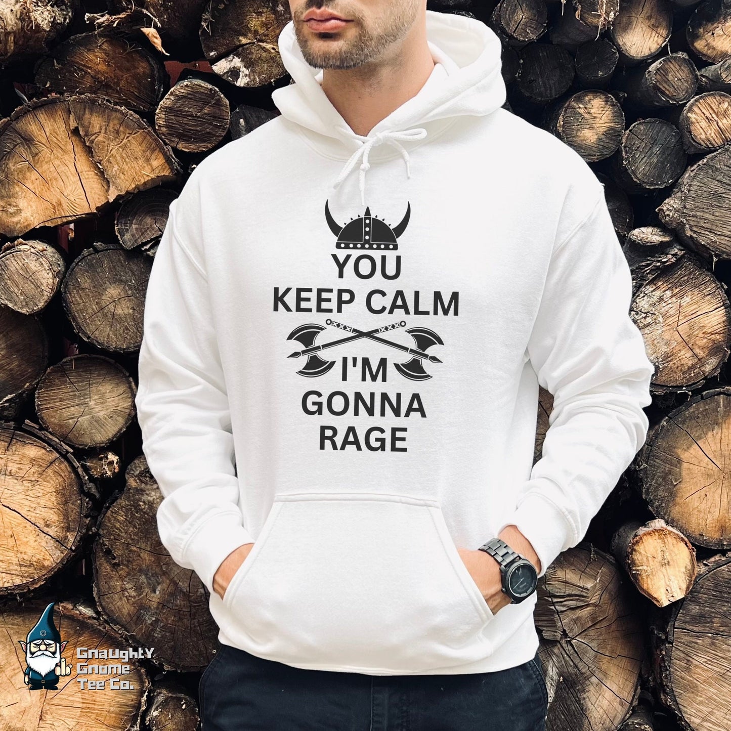 DnD BARBARIAN Hoodie - You Keep Calm. I'm Gonna Rage