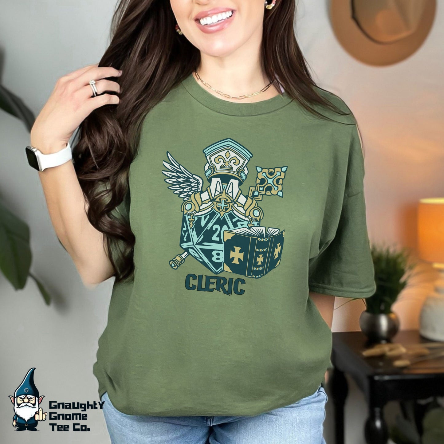 DnD CLERIC T-shirt - D20 Style