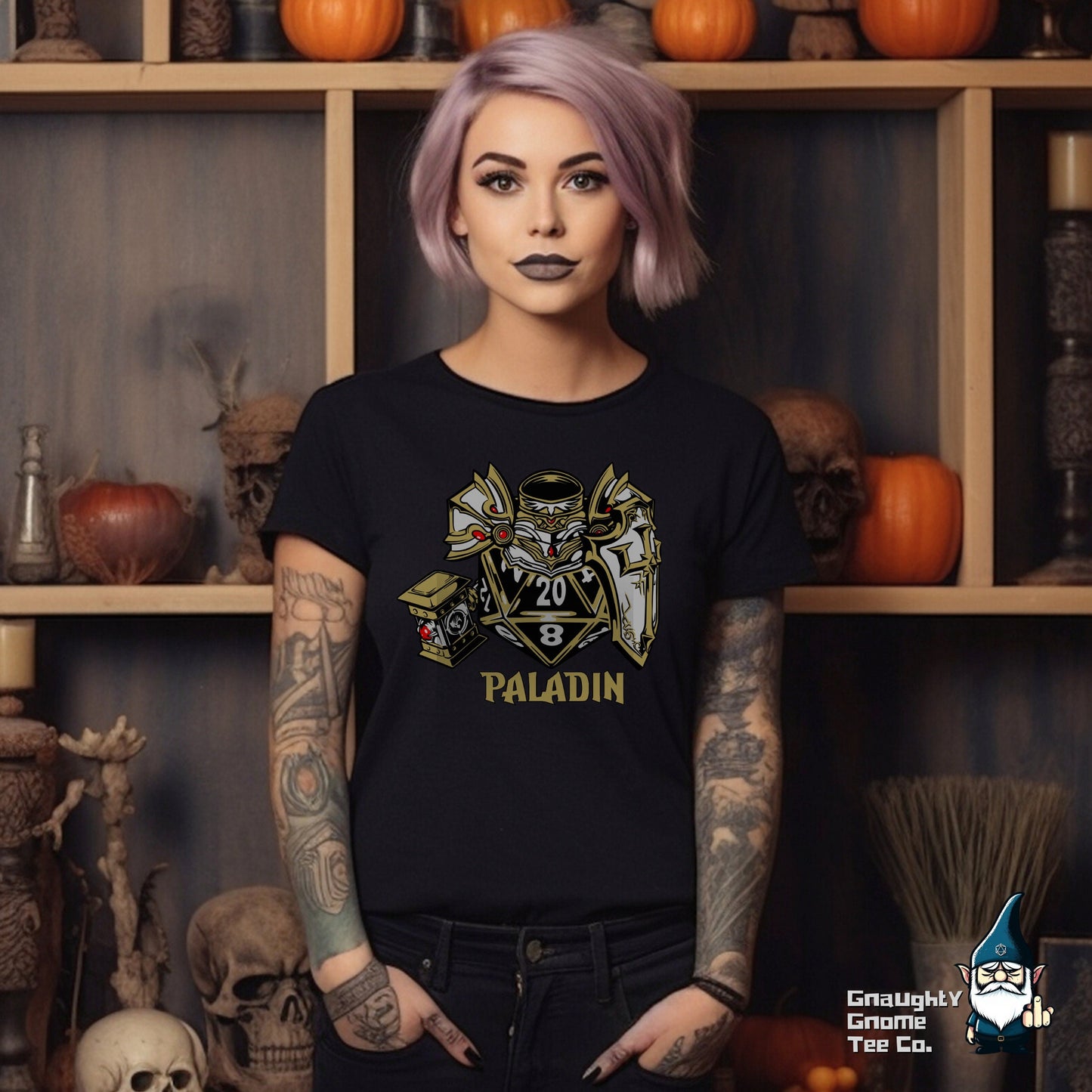 DnD PALADIN T-shirt - D20 Style