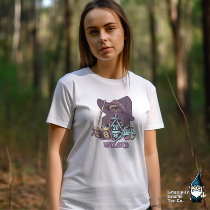 DnD WIZARD T-shirt - D20 Style