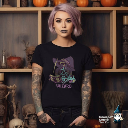 DnD WIZARD T-shirt - D20 Style