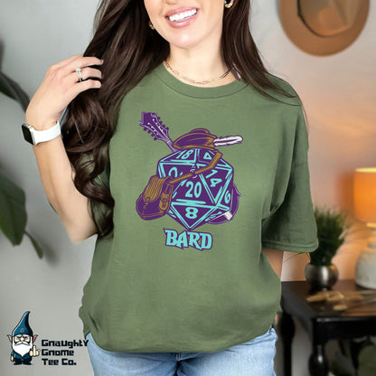 DnD BARD T-shirt - D20 Style