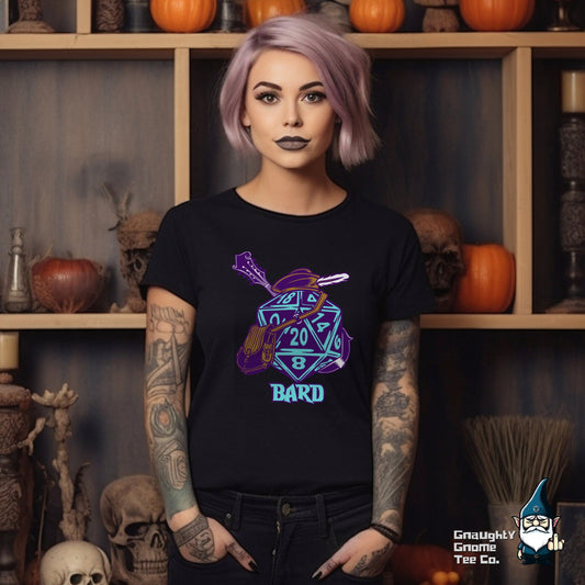 DnD BARD T-shirt - D20 Style