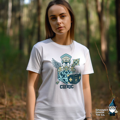 DnD CLERIC T-shirt - D20 Style