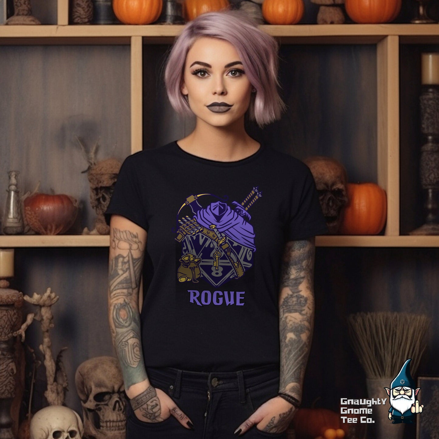 DnD ROGUE T-shirt - D20 Style