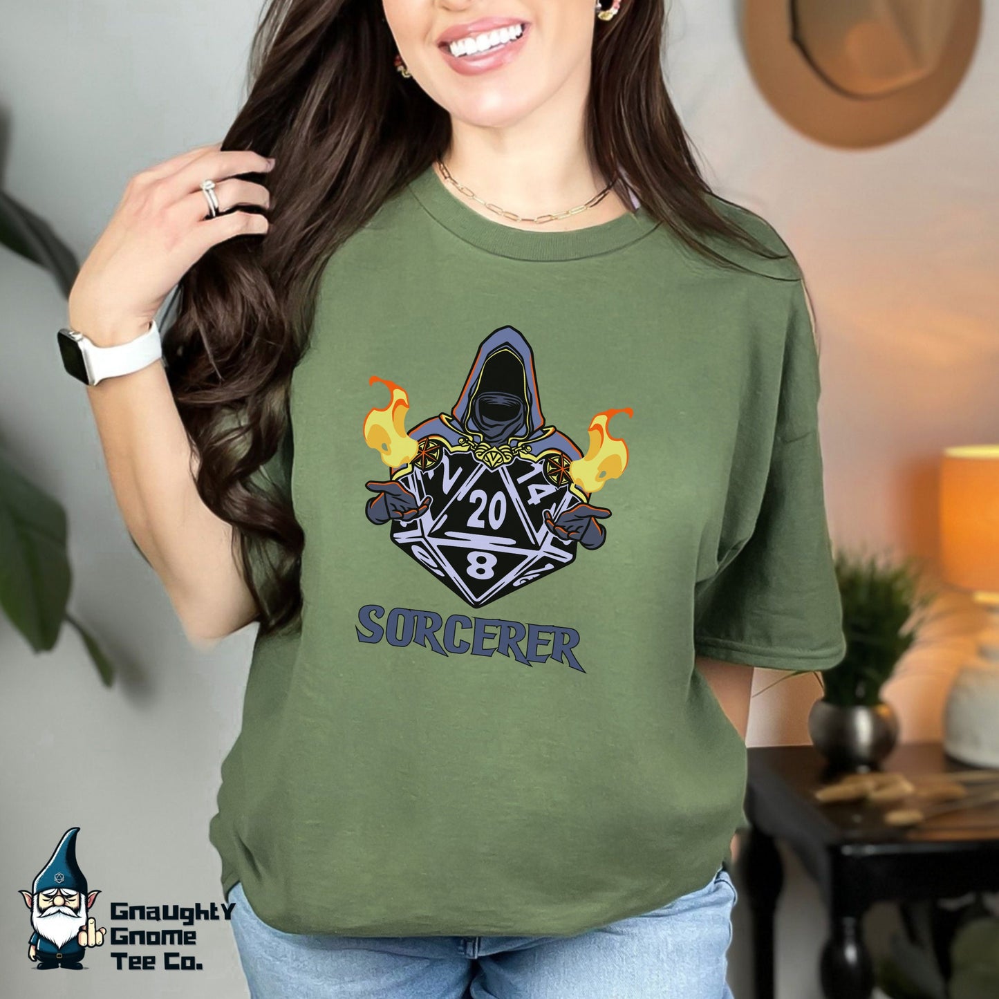 DnD SORCERER T-shirt - D20 Style