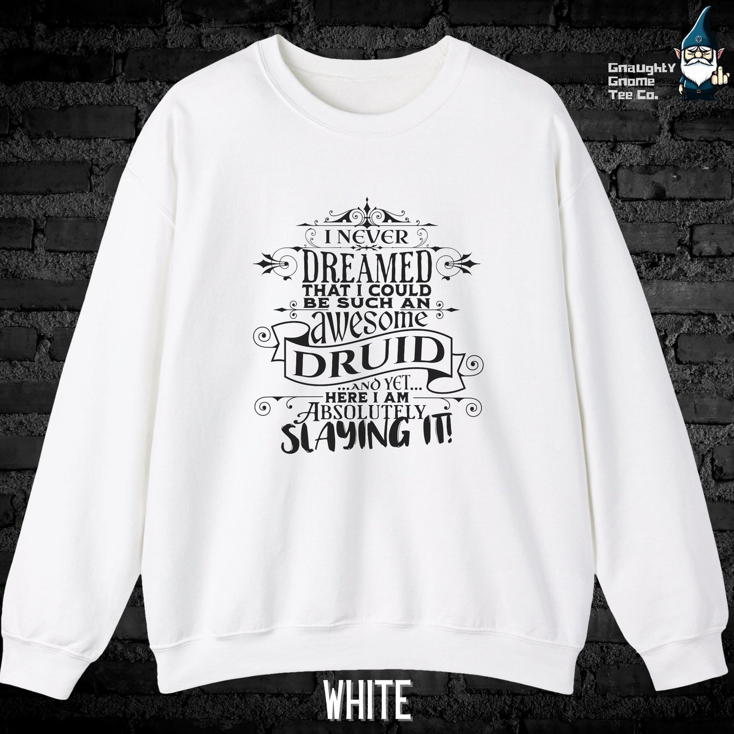 DnD DRUID Sweatshirt - I Never Dreamed...