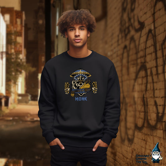 DnD MONK Sweatshirt - D20 Class Style - Available in 12 Colors