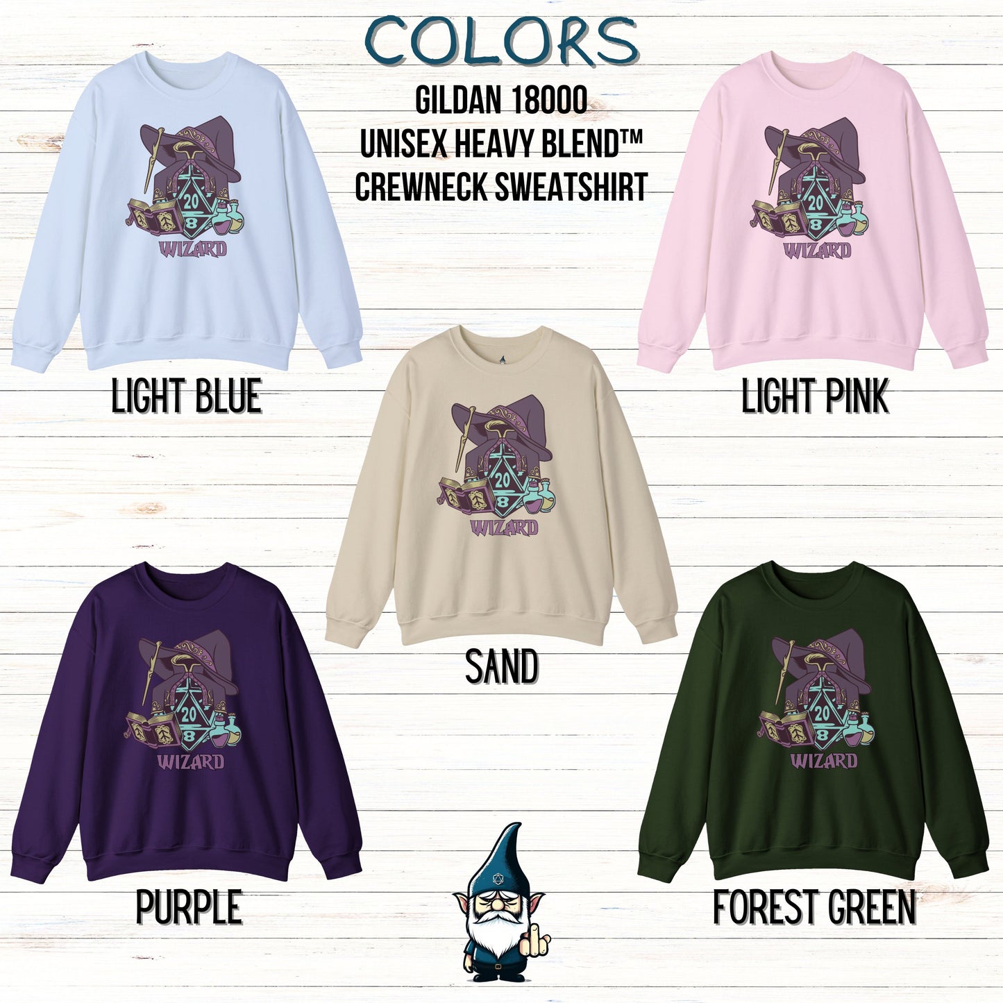 a group of four sweatshirts with different colors