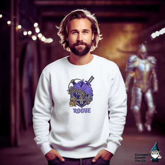 DnD ROGUE Sweatshirt - D20 Class Style - Available in 12 Colours