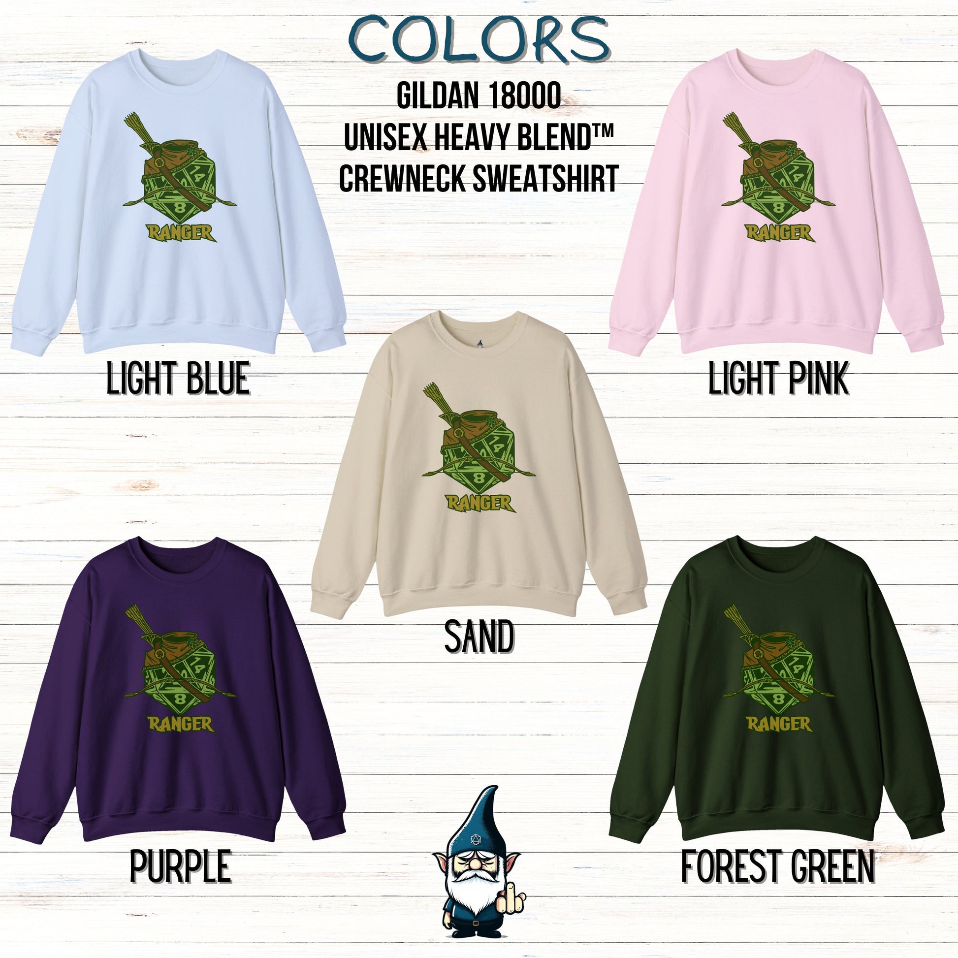 a group of sweaters with different colors on them